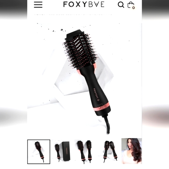 SEALED Foxybae Rose Gold Blowout Dryer Brush - Picture 1 of 4